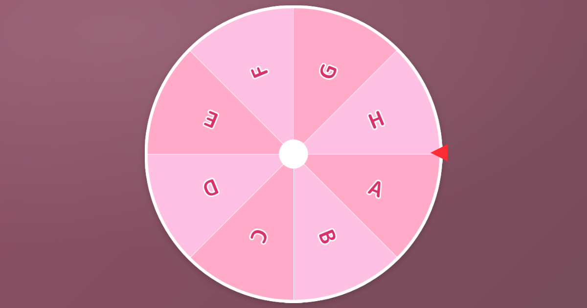 Pink Roulette Maker Cute Pink Roulette | OBS-ready streaming widget | Jamluca